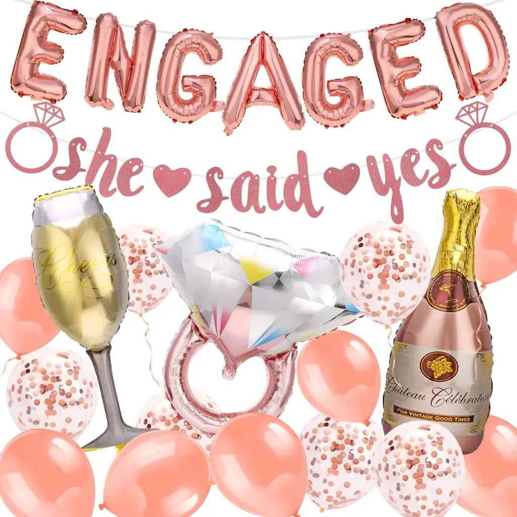 Engaged Luftballons Rosa