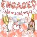 Engaged Luftballons Rosa