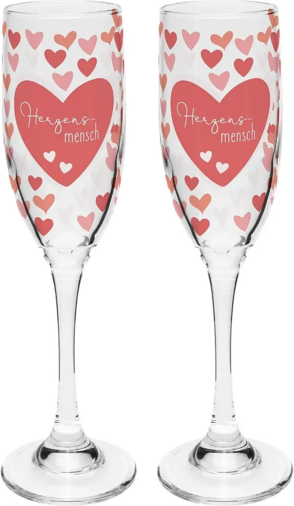 Sektglas Set mit Motiv