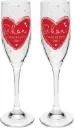 Sektglas Set mit Motiv