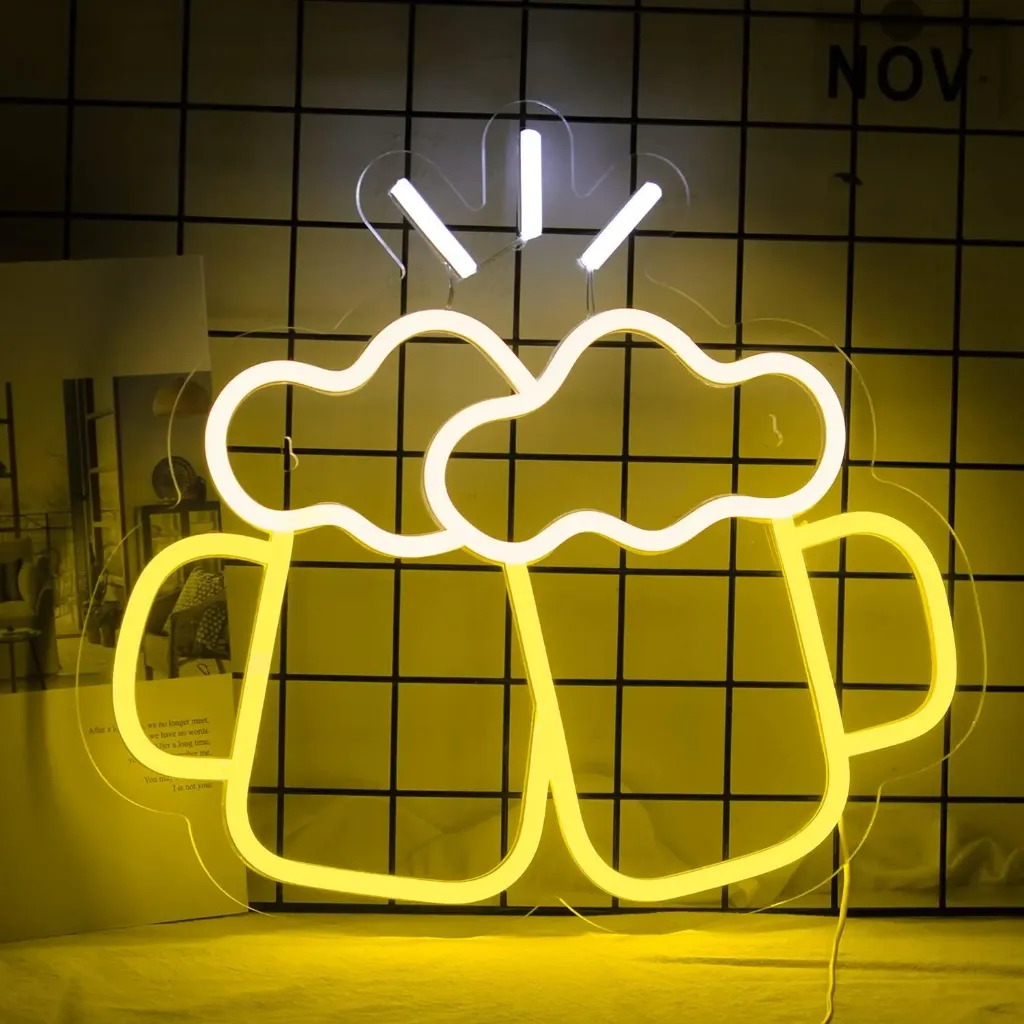 Neonlicht mit Schriftzug
