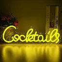 Neonlicht mit Schriftzug