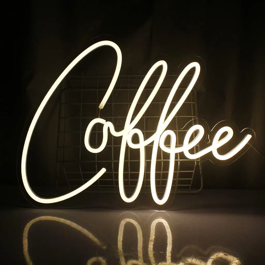 Neonlicht mit Schriftzug