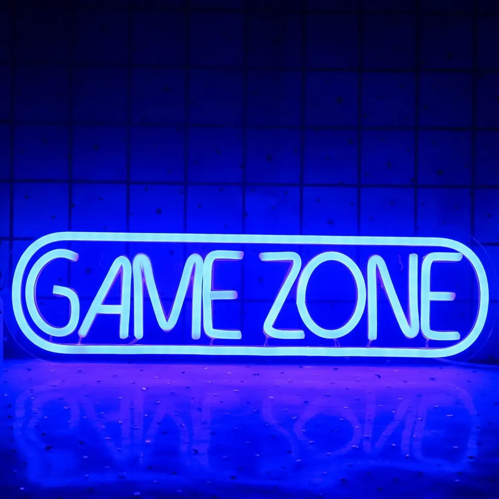 Neonlicht mit Schriftzug