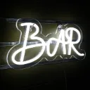 Neonlicht mit Schriftzug