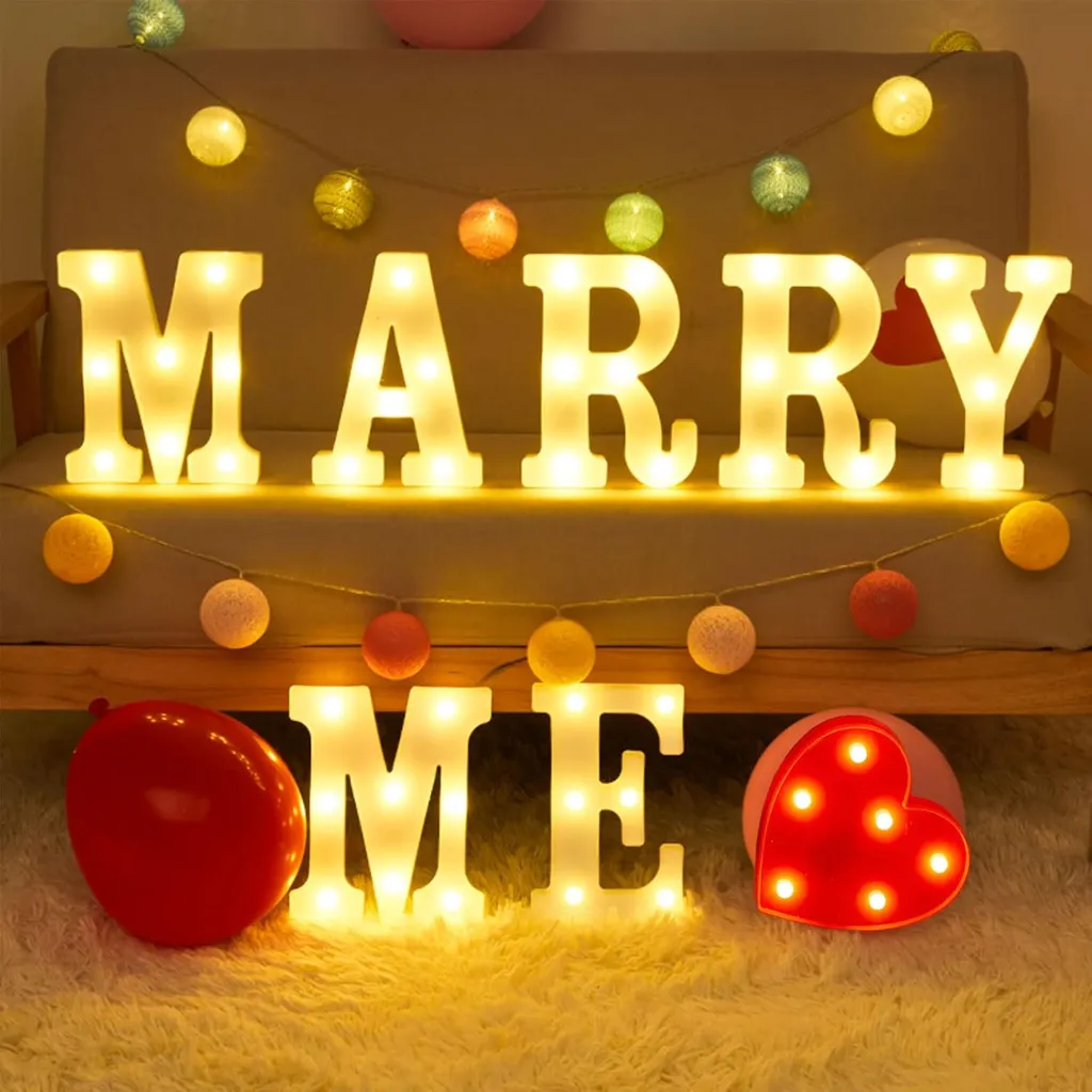 LED Leucht Schilder Marry Me