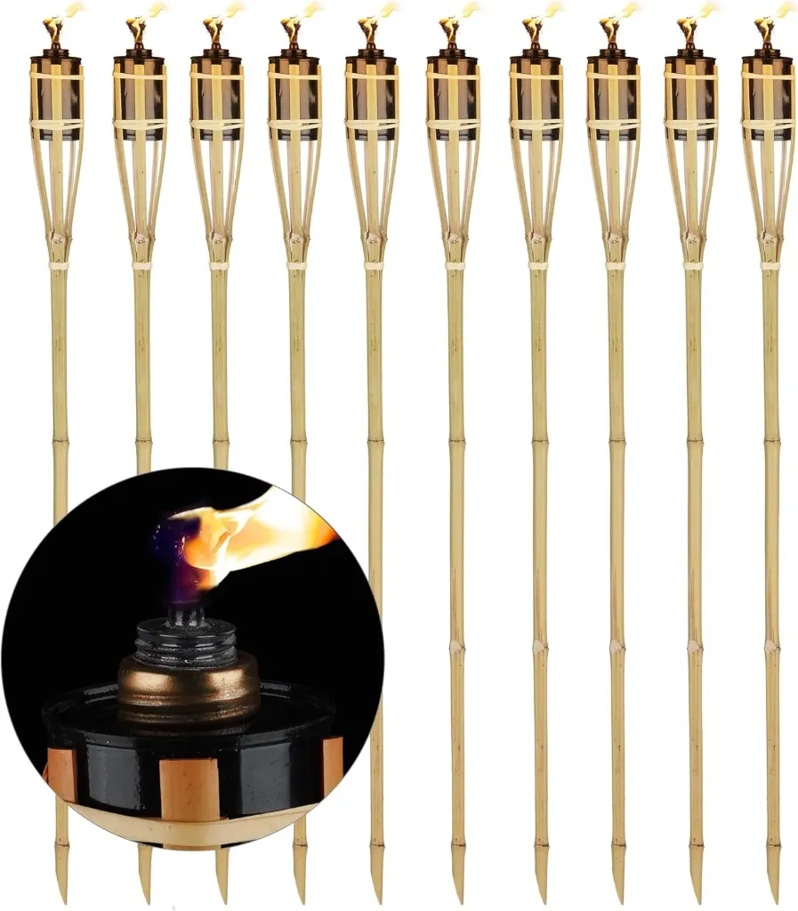 10er Set Gartenfackeln