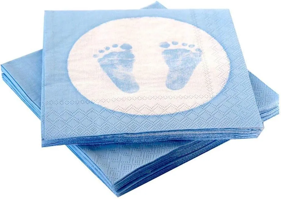 20 Servietten Baby Füße