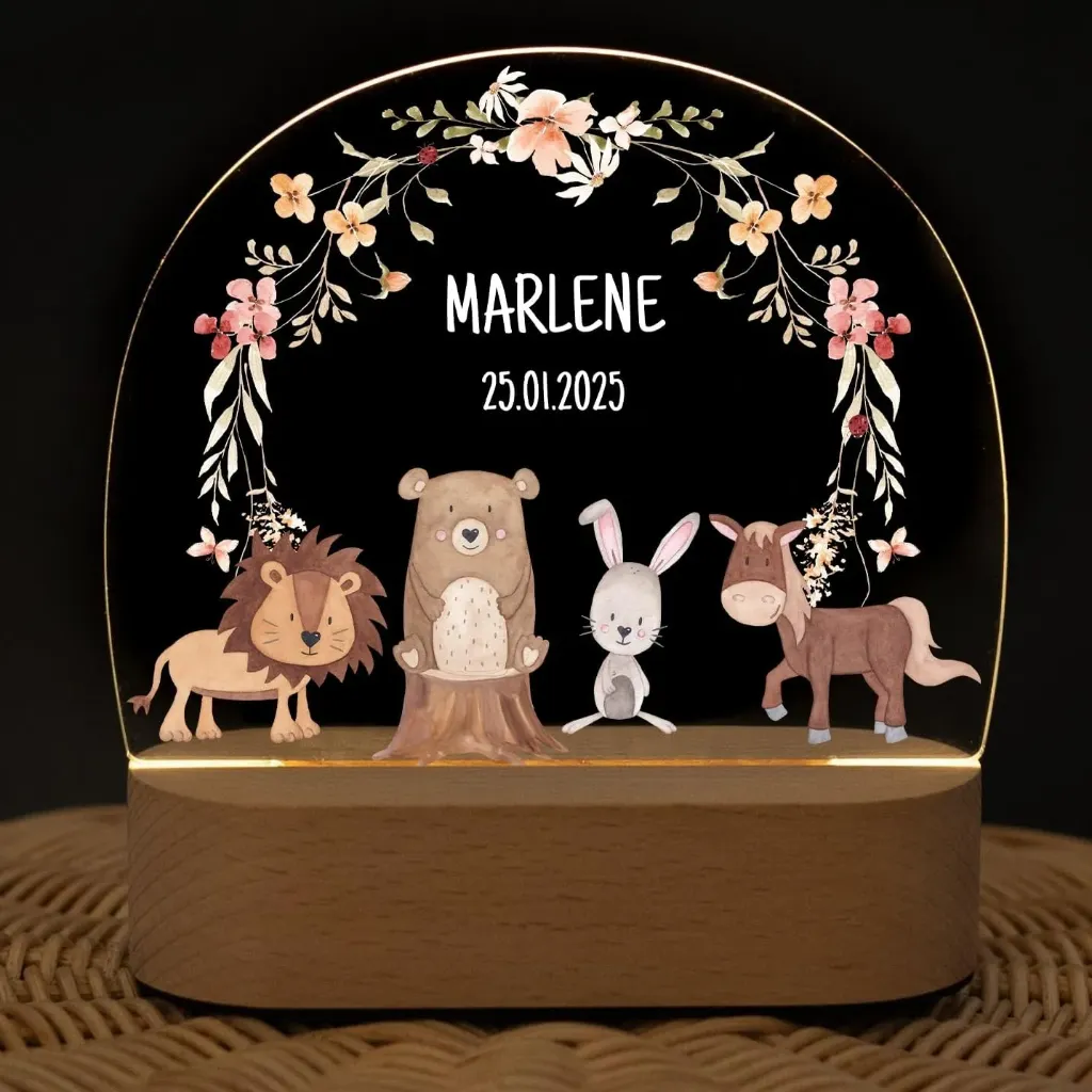 Personalisiertes Nachtlicht für Babys