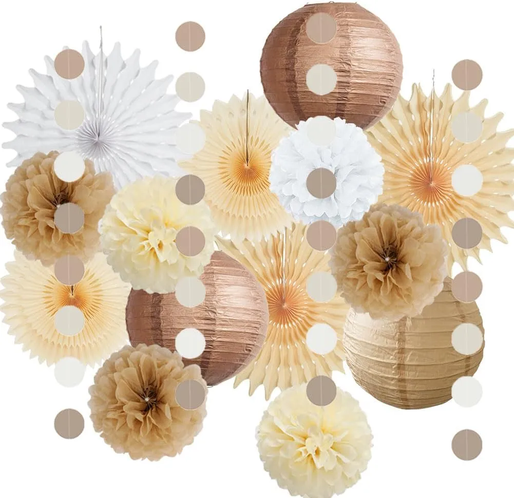 Party Deko Beige Braun