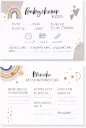 25x Babyshower Ratespiel Karten zum Ausfüllen