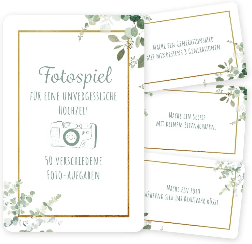 50 Fotoaufgaben Hochzeit