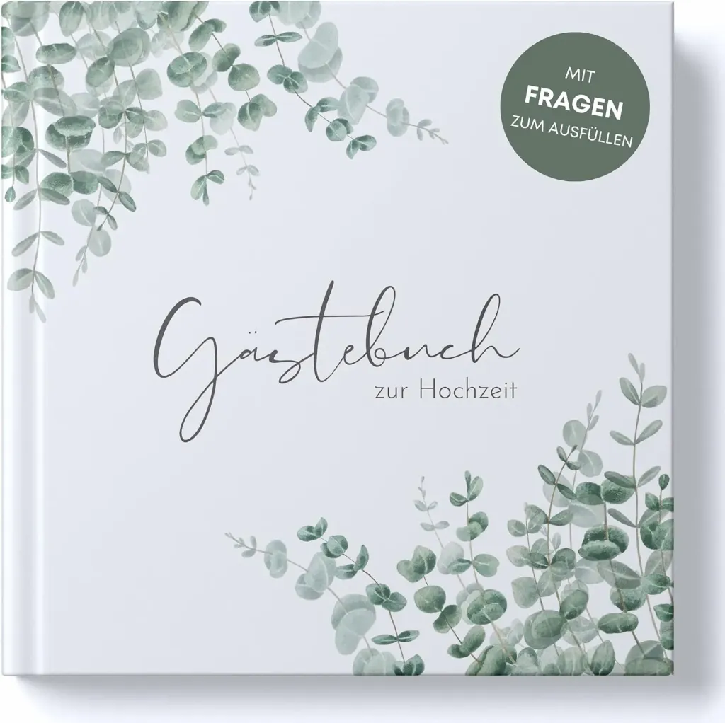Gästebuch Hochzeit - mit Fragen zum ausfüllen
