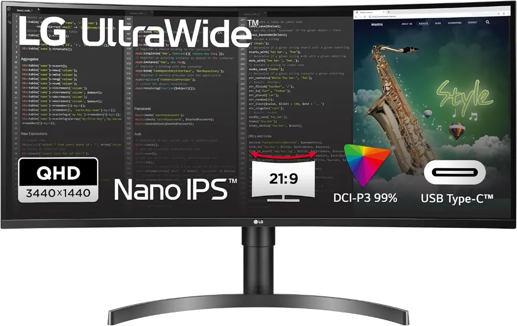 LG 35" Ultra Wide Curved Monitor
