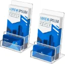 Acryl-Flyerhalter 2er Set A6