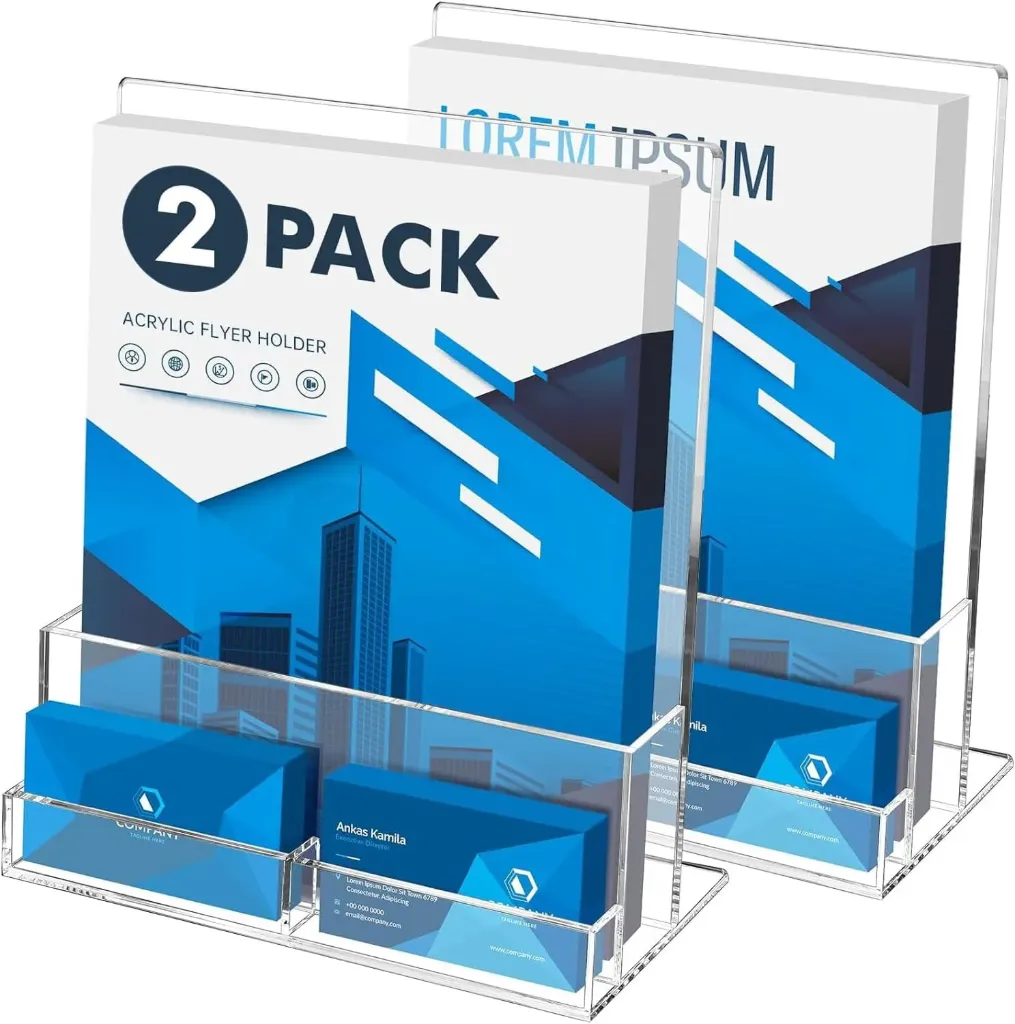 Acryl-Flyerhalter 2er Set A4