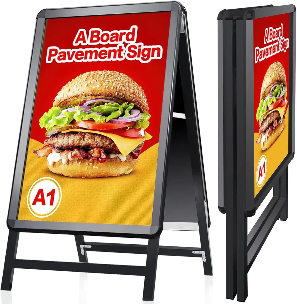 Kundenstopper Outdoor schwarz