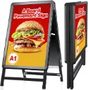 Kundenstopper Outdoor schwarz