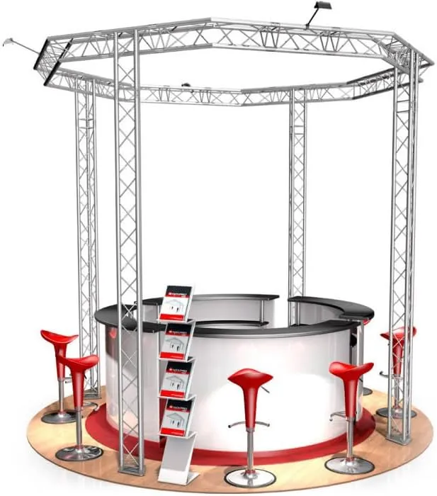 Naxpro-Truss Messestand 12qm rund