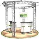 Naxpro-Truss Messestand 33qm