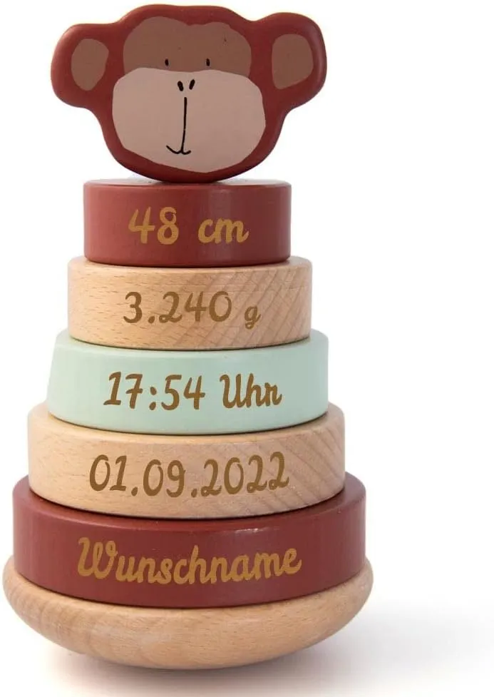 Elefantasie Stapelturm Affe