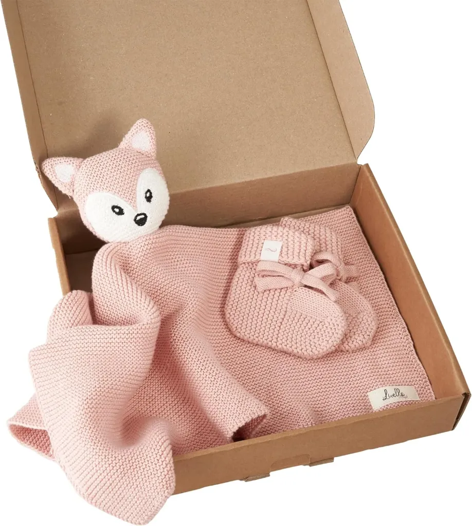 Livella Kuscheltuch mit Söckchen - Reine Bio-Baumwolle