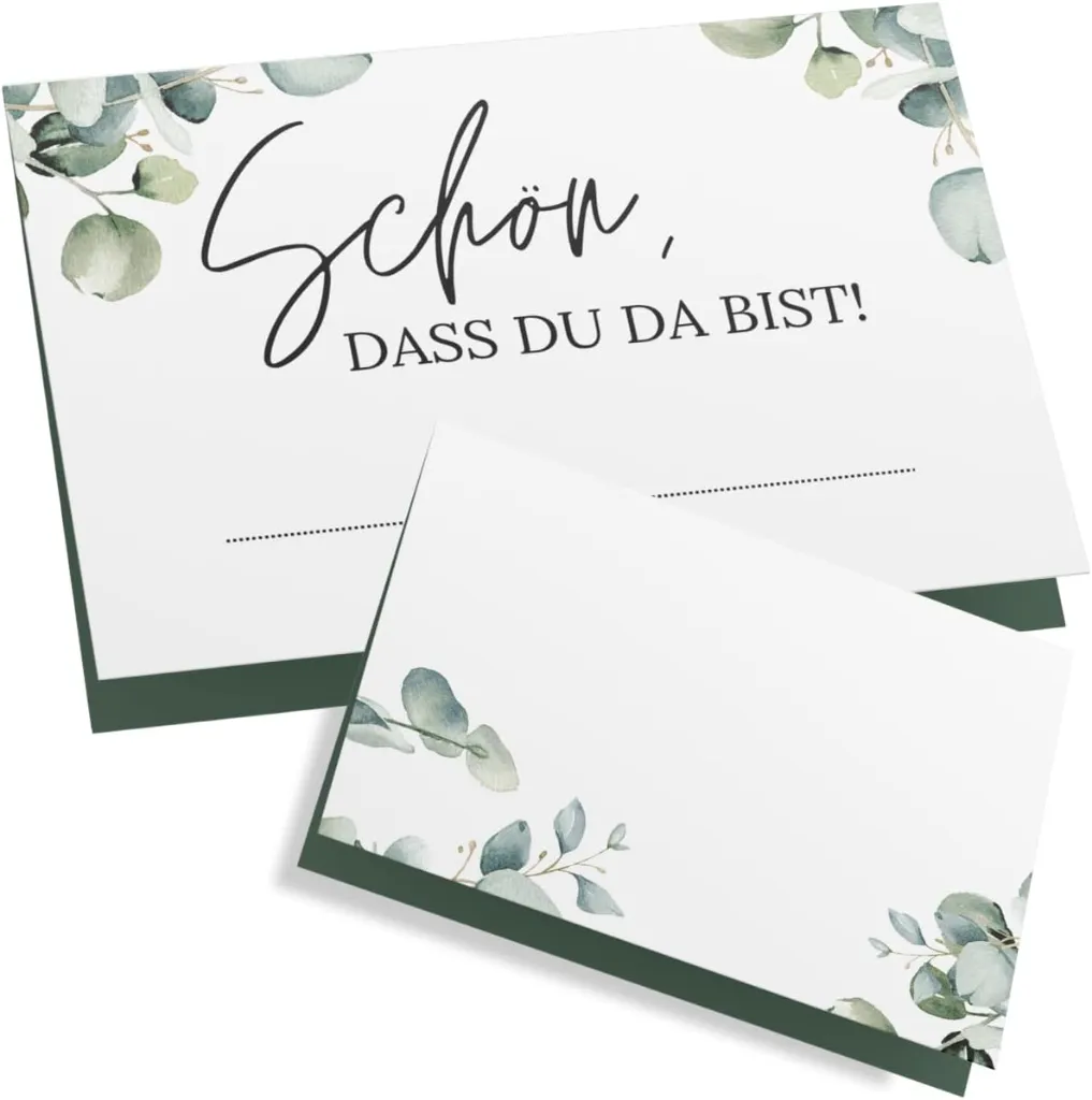 50 Tischkarten
