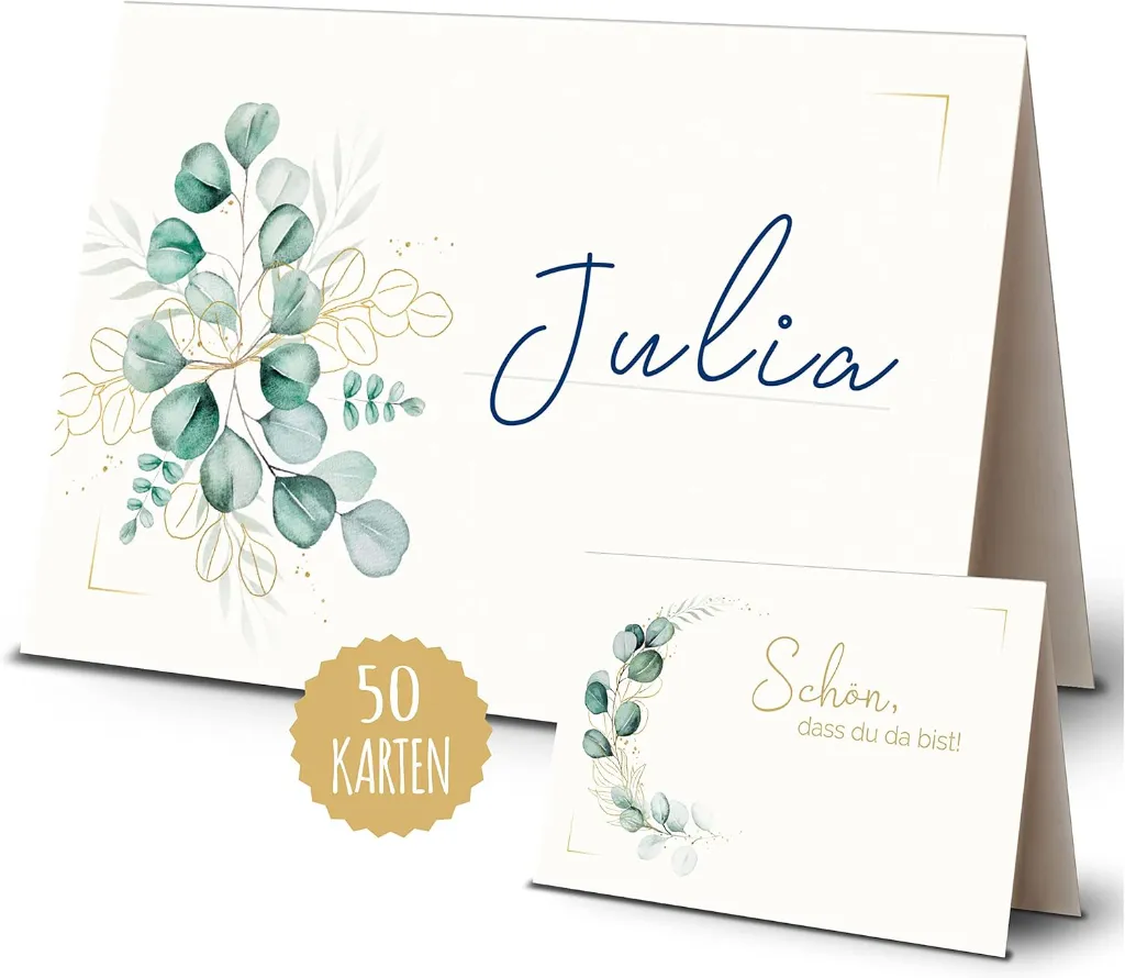 50 Tischkarten