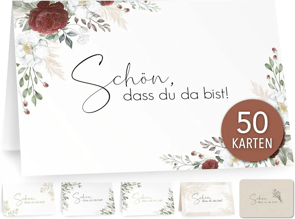 50 Tischkarten