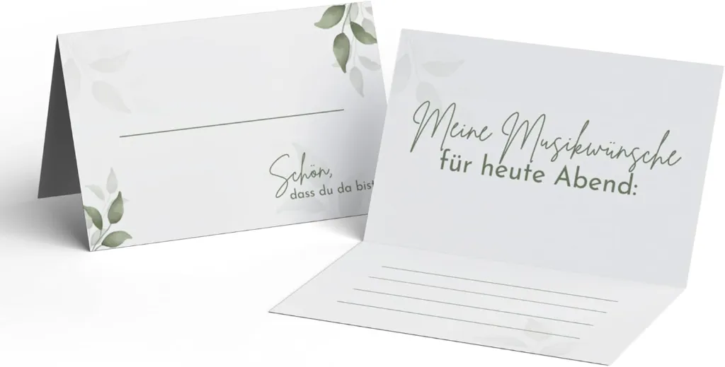 50 Tischkarten