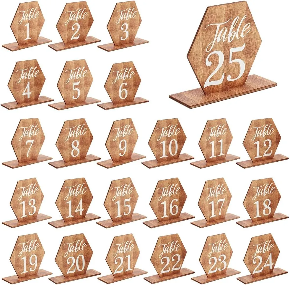 25 Tischnummern