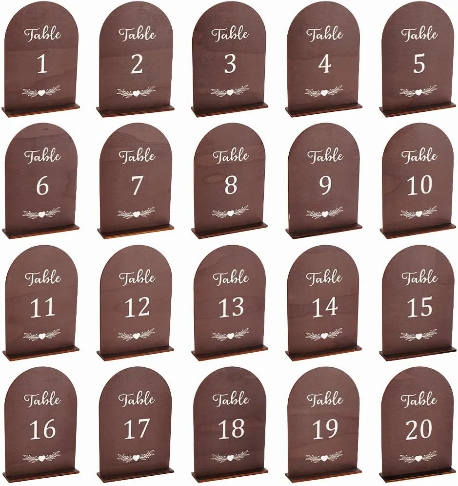 20 Tischnummern