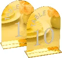 10 Tischnummern