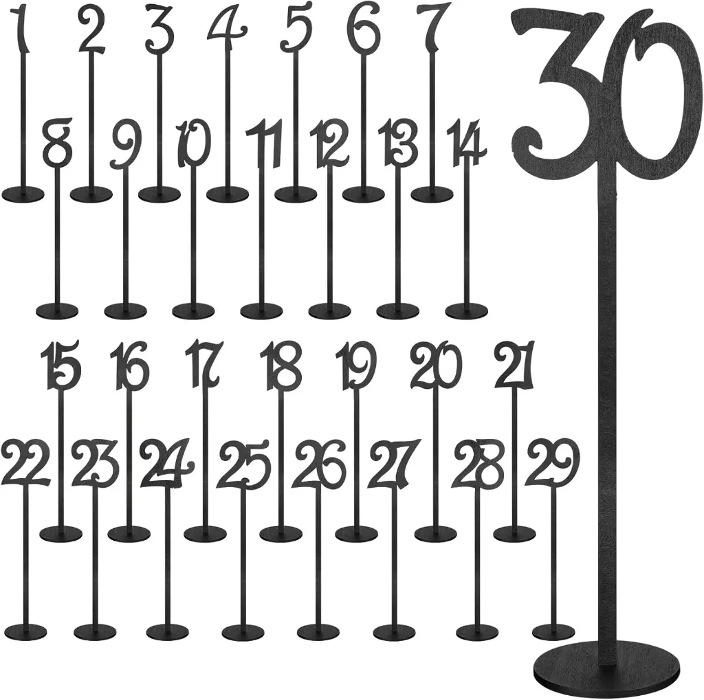 30 Tischnummern