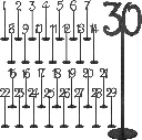 30 Tischnummern