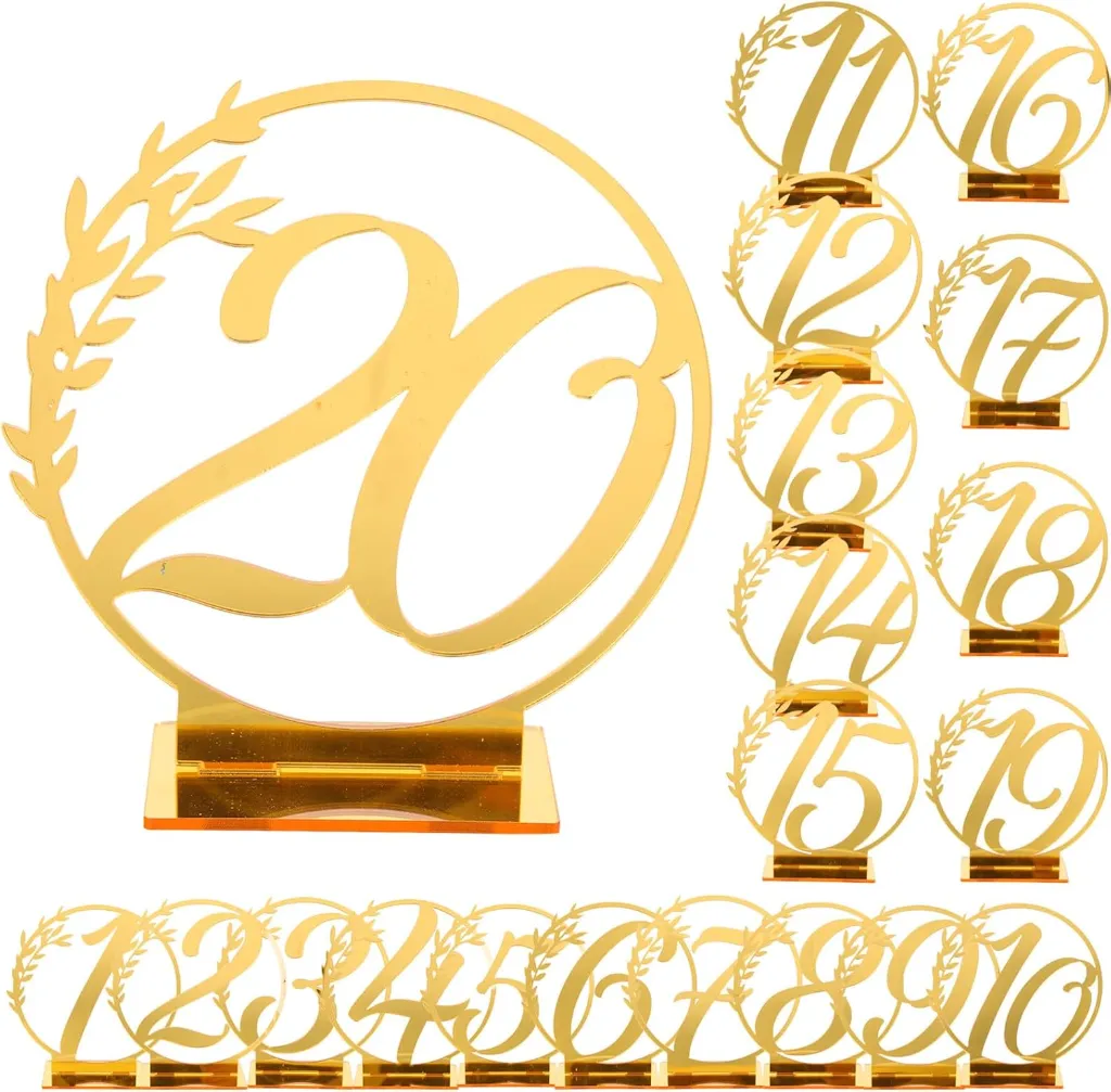 20 Tischnummern