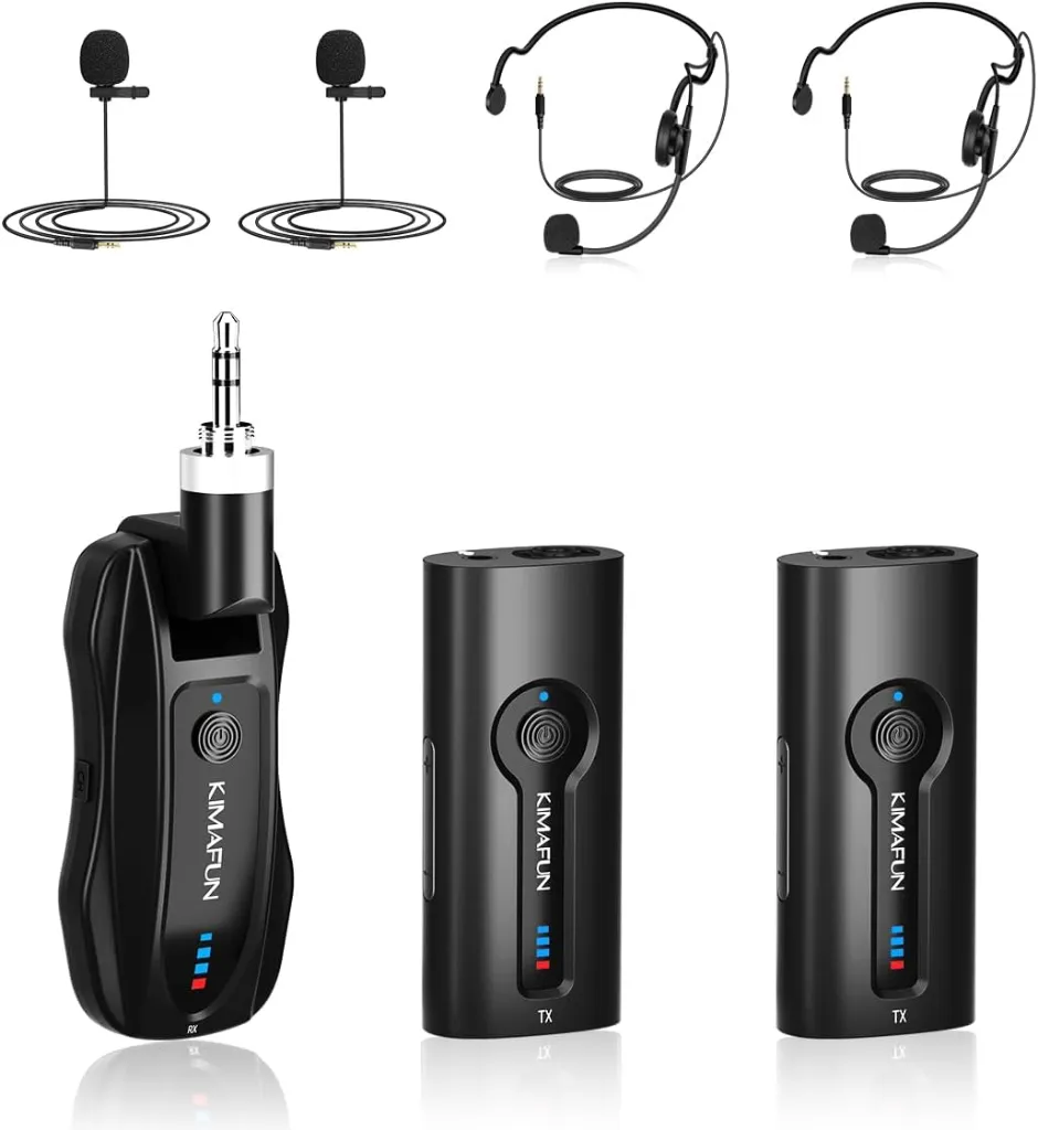 Kabelloses Mikrofon mit Headset