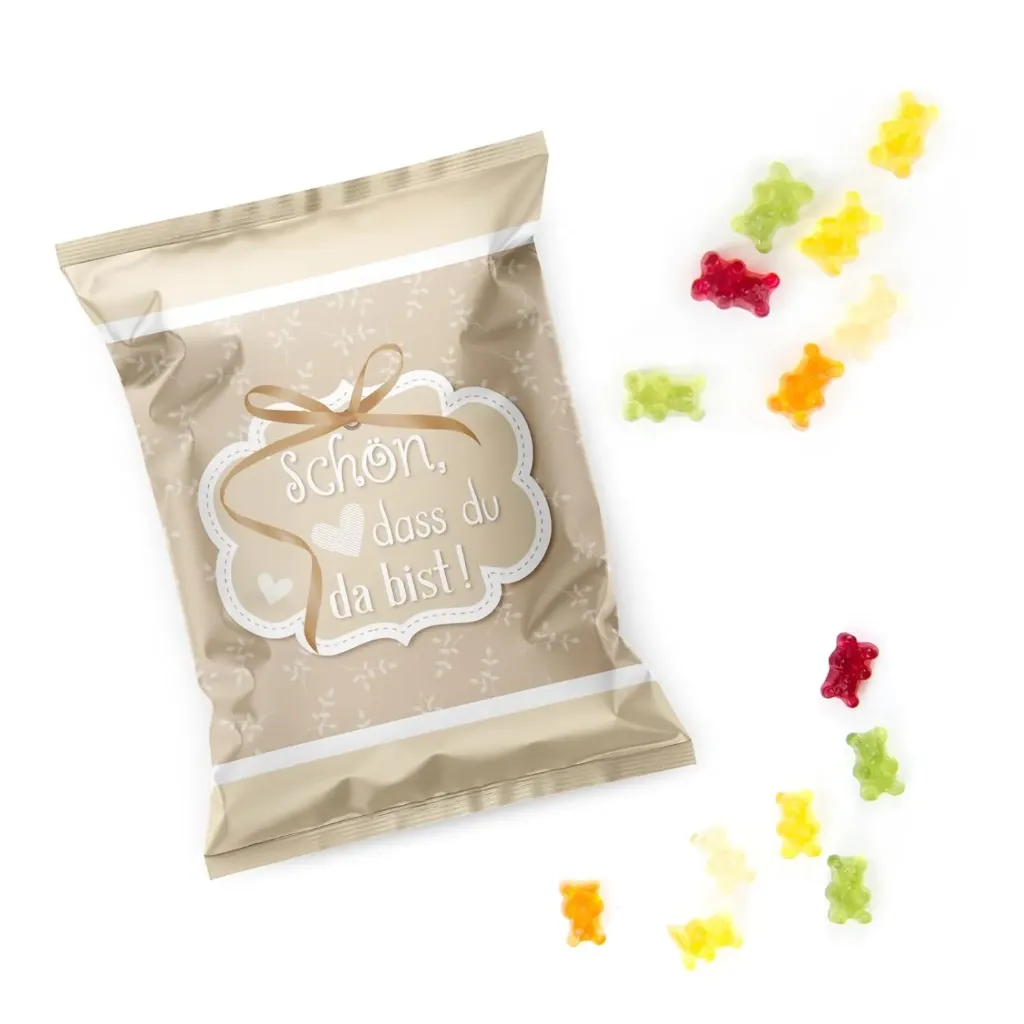 25 Fruchtgummi Gastgeschenk