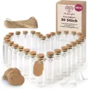 30 kleine Glasflaschen