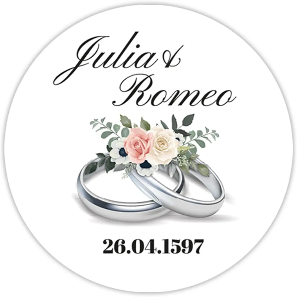 36 personalisierte Aufkleber