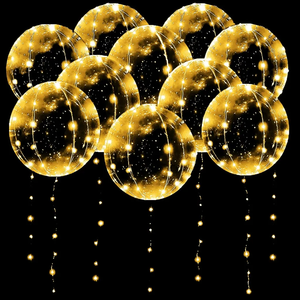 Leuchtende Luftballons