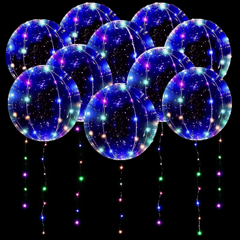 Leuchtende Luftballons