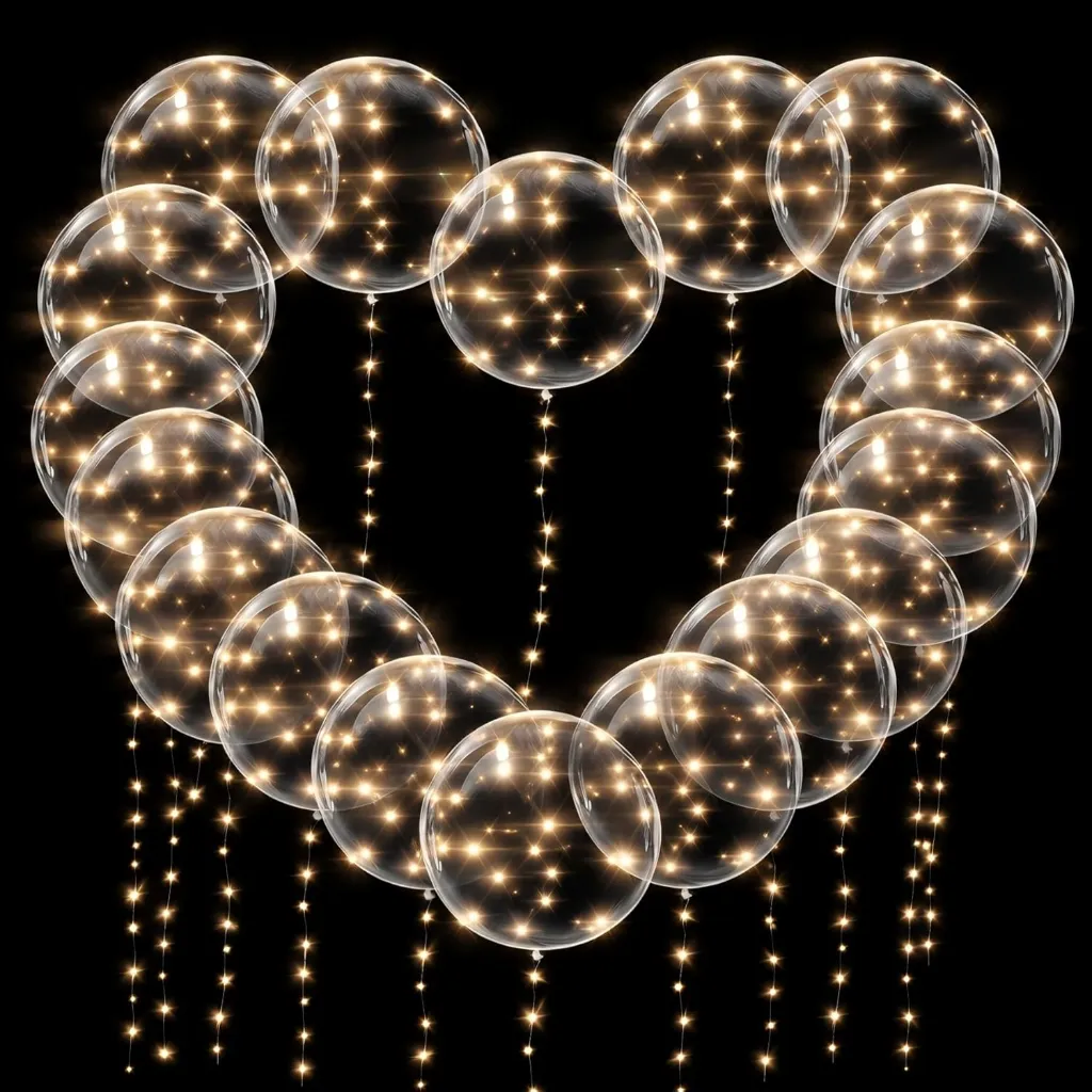 Beleuchtete Luftballons