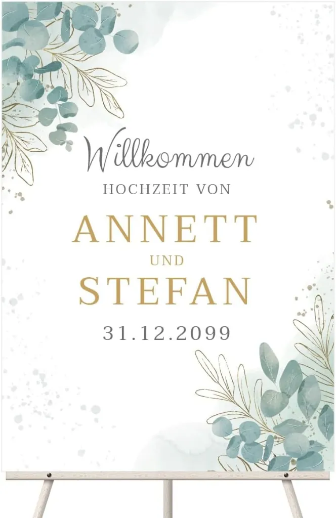 Willkommensschild