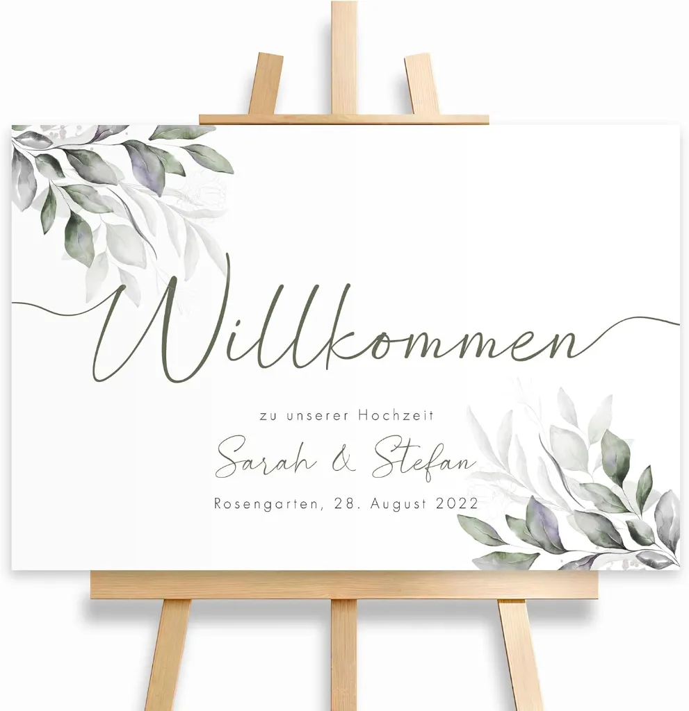 Willkommensschild