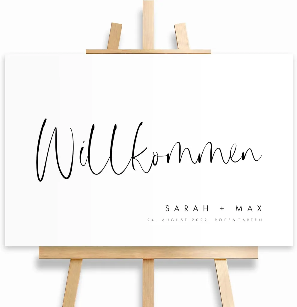 Willkommensschild