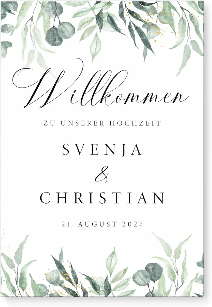 Willkommensschild