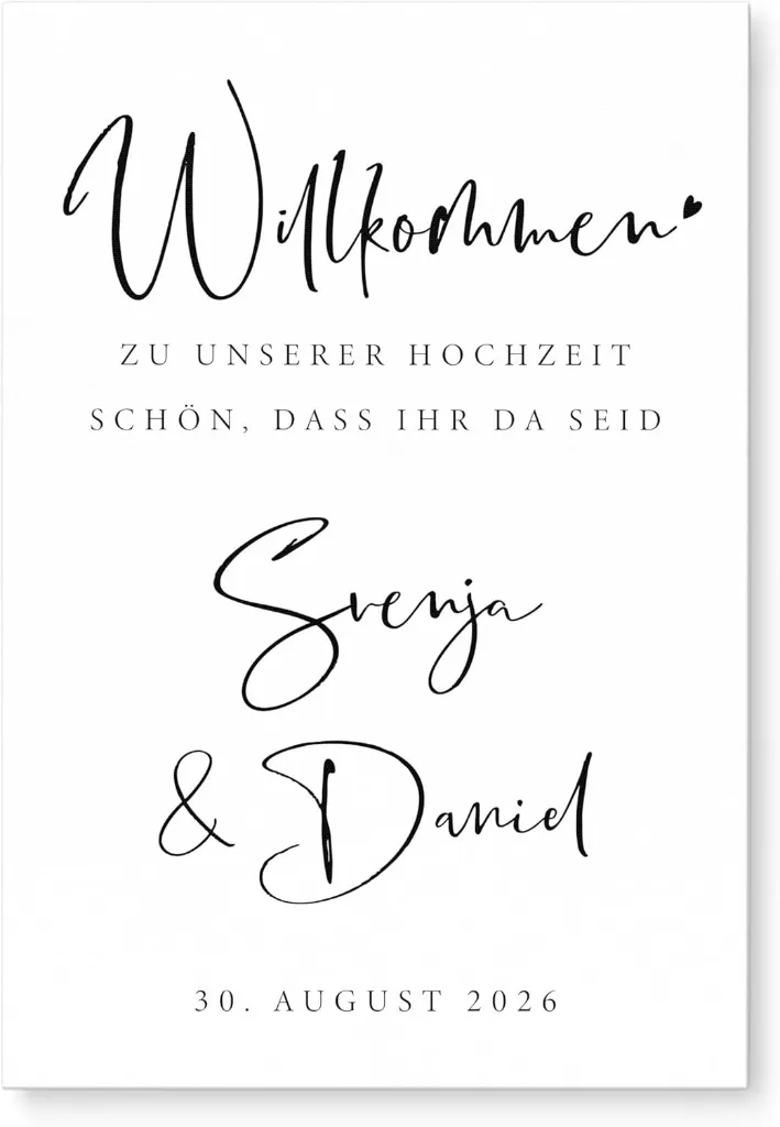 Willkommensschild
