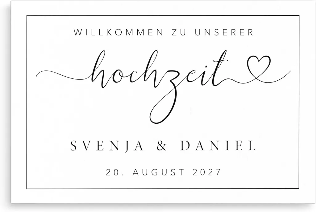 Willkommensschild