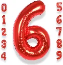 Zahlenluftballon 6